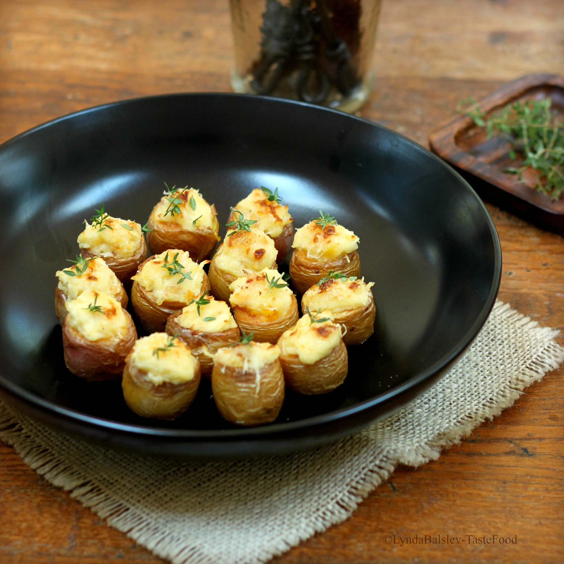 Cheddar and Horseradish Potato Poppers TasteFood