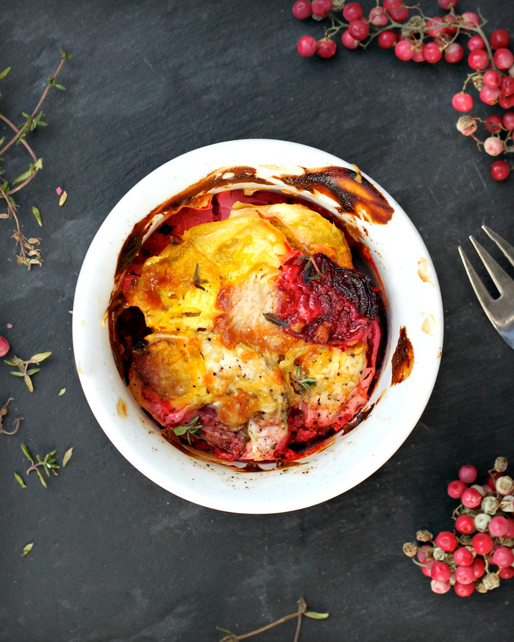 Roasted Baby Beet Gratin TasteFood